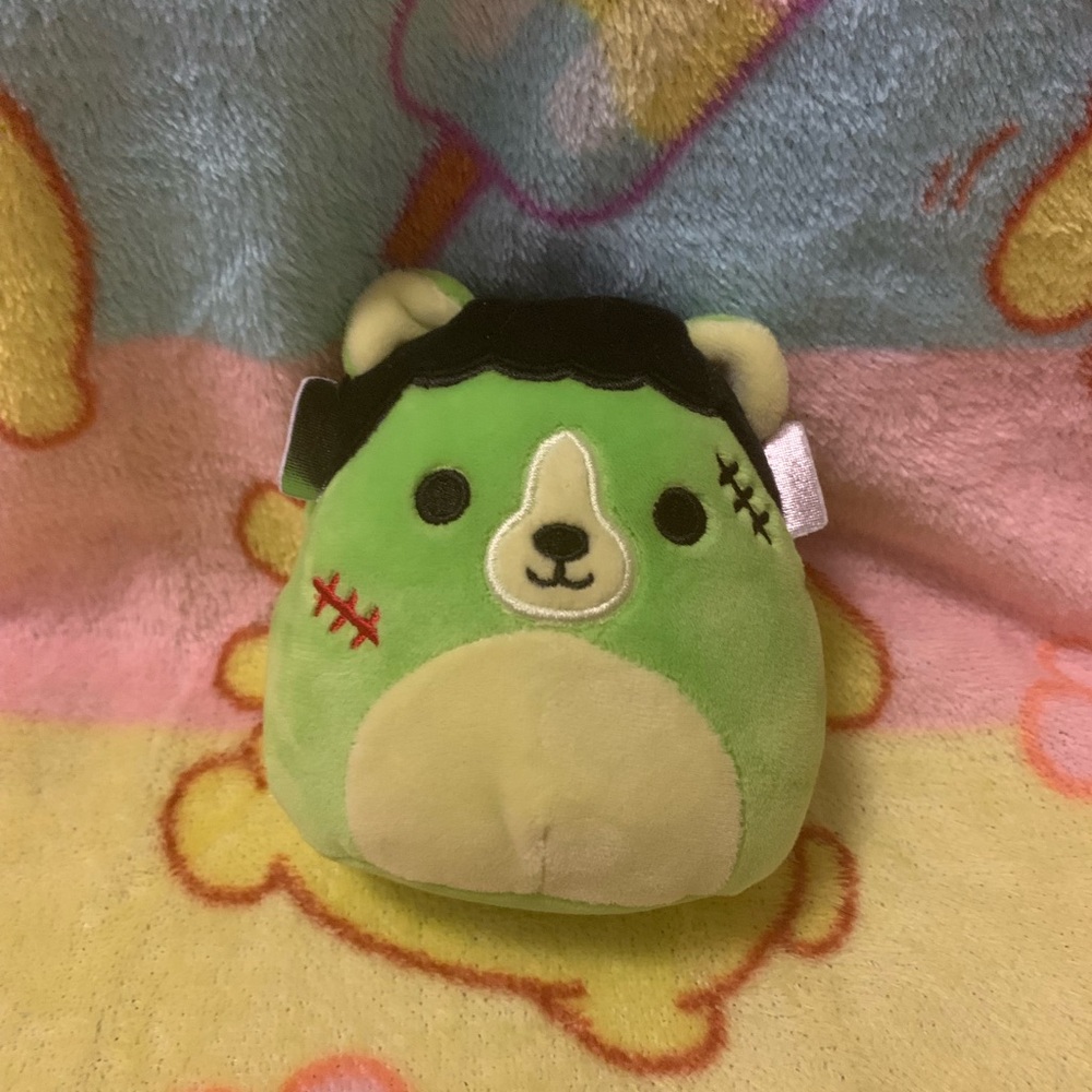 Squishmallow Len the Frankenstein Bear 4”